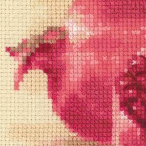 img 3 attached to 🧵 RIOLIS Pink Pomegranate Counted Cross Stitch Kit: Exquisite 14 Count Design - 15.75"X11.75" Dimensions