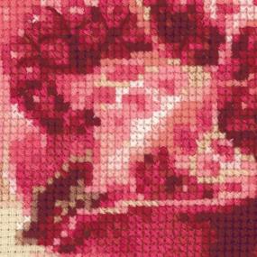 img 1 attached to 🧵 RIOLIS Pink Pomegranate Counted Cross Stitch Kit: Exquisite 14 Count Design - 15.75"X11.75" Dimensions