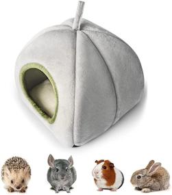 img 4 attached to Versatile Guinea Pig Bed: Cozy Hideout for Bunny, Chinchilla, Ferrets, Hedgehog, Sugar Glider - 2 in 1 Small Animal Tent!