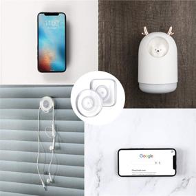 img 1 attached to 📱 Frienda Nano Magic Paste Phone Holder: Reusable, Traceless Sticker for Home, Car, Office Storage - 8 Piece Nano Gel Pad Set for Small Devices and Items