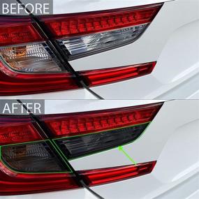 img 2 attached to 🚗 Bogar Tech Dark Smoke Tail Light Tint Kit | Compatible with Honda Accord 2018-2021 | Enhance Style and Fits Perfectly