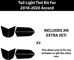 img 3 attached to 🚗 Bogar Tech Dark Smoke Tail Light Tint Kit | Compatible with Honda Accord 2018-2021 | Enhance Style and Fits Perfectly