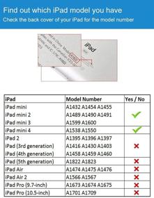 img 3 attached to ЧИНФАИ чехол для iPad Mini для детей - Синий чехол-подставка с ручками в виде Картонного Робота - Ударопрочный силиконовый чехол для Apple iPad Mini 1 / Mini 2 / Mini 3 / Mini 4