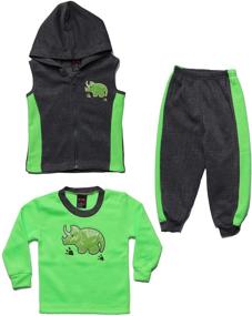 img 4 attached to 👕 At Buzzer Three Fleece 53102 34 4T Boys' Clothing: Comfort and Style for Your Little Man!