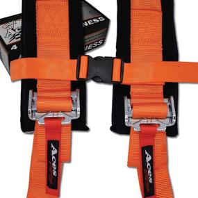 img 2 attached to 4-х точечный ремень безопасности с подкладкой 2 дюйма (технология Ez Buckle) (оранжевый)
