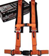 4 point harness with 2 inch padding (ez buckle technology) (orange) logo