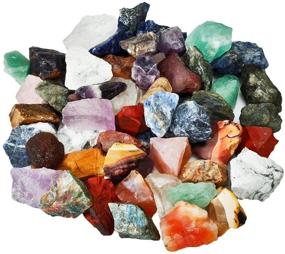img 1 attached to 🪨 Enhance Your Lapidary Skills with Rockcloud's 1 lb Natural Crystal Raw Rough Stones: Perfect for Cabbing, Tumbling, Cutting, Lapidary, Polishing, Reiki Crystal Healing, and More!
