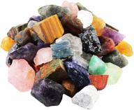 🪨 enhance your lapidary skills with rockcloud's 1 lb natural crystal raw rough stones: perfect for cabbing, tumbling, cutting, lapidary, polishing, reiki crystal healing, and more! logo