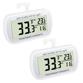 img 4 attached to Waterproof Refrigerator Thermometer Function Restaurants