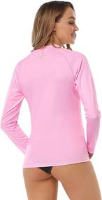 img 3 attached to 👚 Top-rated HDE Women's Long Sleeve Rash Guard: Ultimate Sun Protection Shirt with UPF 50 for Beach and Swim