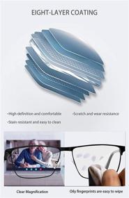 img 2 attached to 👓 MARE AZZURO Designer Metal Reading Glasses for Men - 1.0 1.5 2.0 2.5 3.0 3.5 Readers