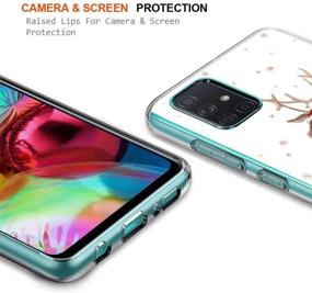 img 1 attached to 📱 Eouine Transparent Clear Phone Case for Samsung Galaxy S20 FE 5G - Ultra Slim, Shockproof, Soft Gel TPU Silicone Back Cover with Pattern - 2 Deer - 6.5