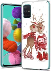 img 4 attached to 📱 Eouine Transparent Clear Phone Case for Samsung Galaxy S20 FE 5G - Ultra Slim, Shockproof, Soft Gel TPU Silicone Back Cover with Pattern - 2 Deer - 6.5