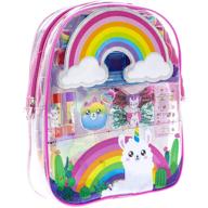 🎒 townley girl no drama llama makeup filled backpack set: 37-piece collection of lip gloss, nail polish, hair bows, and more, ideal for ages 3+ logo