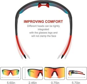 img 3 attached to TOPTETN Polarized Sunglasses Interchangeable Baseball