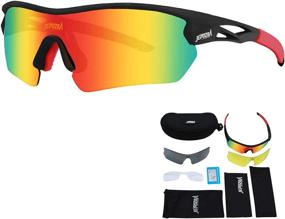 img 4 attached to TOPTETN Polarized Sunglasses Interchangeable Baseball