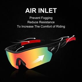 img 1 attached to TOPTETN Polarized Sunglasses Interchangeable Baseball