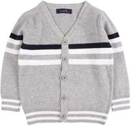 budding style: bavst button up cardigan sweater for boys' outerwear wardrobe logo