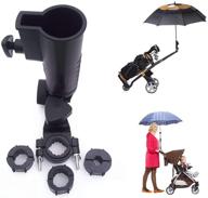 qiyat universal umbrella holder: versatile handle connector sizes for golf cart, bike, stroller, fishing chair, wheelchair логотип