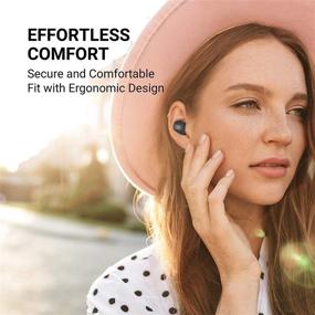 img 1 attached to TCL SOCL500TWS Wireless Earbuds with Enhanced Bass, Type-C Charging Case, 26 Hours of Playtime, Bluetooth 5 Headphones, Secure Fit, Waterproof, Noise Isolation, One-Step Pairing for Gym