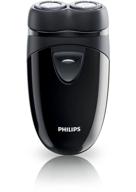 🧔 philips norelco travel men's shaver: close-cut technology, floating heads, self-sharpening blades, portable design, 2 x aa batteries included logo