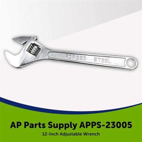 img 3 attached to 🔧 AP Parts Supply APPS-23005 Adjustable Wrench - Reversible Jaw, Drain Tool - Plumbing Wrench - Adjustable Gland Nut Wrench - Spanner - 12-inch