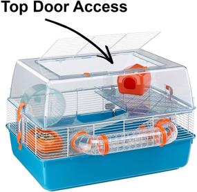 img 1 attached to 🐹 Ferplast Duna Fun Hamster Cage - Multi-Level, All-Inclusive with Accessories - 21.65L x 18.5W x 14.76H Inches