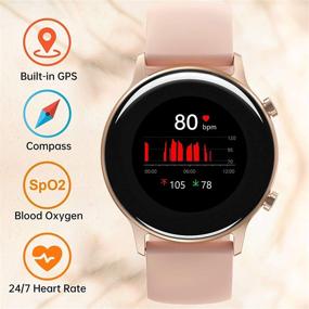 img 3 attached to 🌟 UMIDIGI Urun Smart Watch: GPS Activity Tracker, Fitness & Health Monitor – Perfect for Women and Men, 5ATM Waterproof with Pedometer for iPhone Samsung