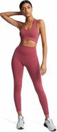 women's yoga outfits: 2-piece set with workout tracksuits, 🧘 sports bra, and high waist legging. active wear: athletic clothing set logo