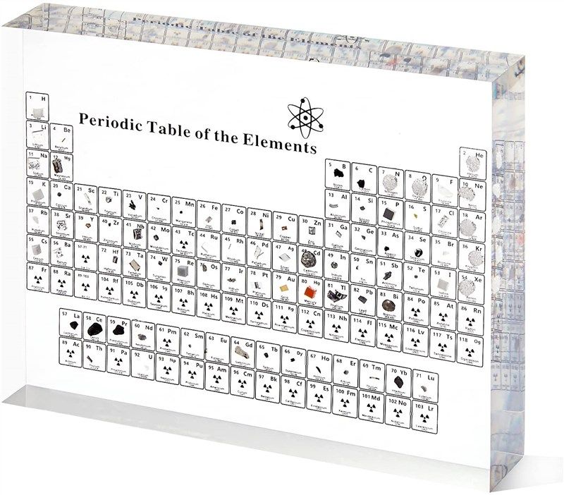 periodic elements acrylic samples display 로고
