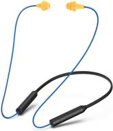 🎧 mipeace bluetooth neckband earplug headphones: 29db noise reduction, in-ear earphones with mic & controls, ipx5 sweatproof, 16+ hour battery - ideal for work safety logo