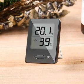 img 3 attached to 🌡️ SXCD 4 Pack Digital Hygrometer Indoor Thermometer: Accurate Temperature and Humidity Monitoring for Home, Office, Greenhouse, Mini Hygrometer