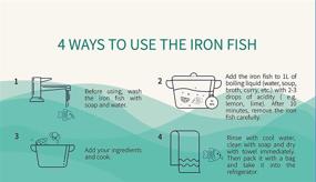 img 2 attached to Youin: A Natural Source of Iron to Reduce Iron Deficiency - 2 Packs Iron Fish with Burlap 🐟 Bag - An Easy and Safe Cooking Tool to Add Iron to Food - Suitable for Athletes and Pregnant Women