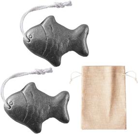 img 4 attached to Youin: A Natural Source of Iron to Reduce Iron Deficiency - 2 Packs Iron Fish with Burlap 🐟 Bag - An Easy and Safe Cooking Tool to Add Iron to Food - Suitable for Athletes and Pregnant Women