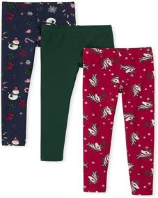 img 1 attached to 👧 Girls' Holiday Leggings from The Children's Place