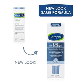 img 3 attached to 👁️ CETAPHIL Refreshing Eye Serum: 0.5 fl oz 48Hr Hydration with Hyaluronic Acid, Vitamin E & B5 - Reduces Dark Circles Appearance (Packaging May Vary)