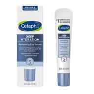 👁️ cetaphil refreshing eye serum: 0.5 fl oz 48hr hydration with hyaluronic acid, vitamin e & b5 - reduces dark circles appearance (packaging may vary) logo