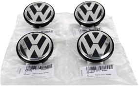 img 4 attached to 🚗 Колпачки центральные колесных дисков VW Volkswagen Beetle Golf Polo 3B7601171 - Комплект из 4 шт., размер 65 мм