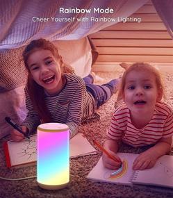 img 1 attached to Dimmable Smart Table Lamp by Govee: App Control, 37 Scene Modes, Music Mode, Warm 🔆 White Light RGBIC Bedside Lamp for Bedrooms and Living Room. Compatible with Alexa and Google Assistant.