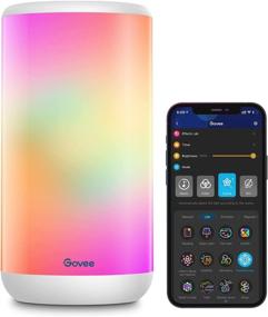 img 4 attached to Dimmable Smart Table Lamp by Govee: App Control, 37 Scene Modes, Music Mode, Warm 🔆 White Light RGBIC Bedside Lamp for Bedrooms and Living Room. Compatible with Alexa and Google Assistant.