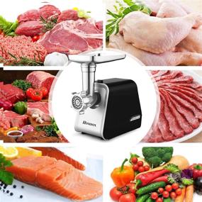 img 3 attached to 🥩 Homdox 2000W Electric Meat Grinder: Powerful Meat Machine for Home and Commercial Use - Includes 3 Grinding Plates and Sausage Stuffing Tubes - ETL Approved