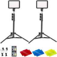 🎥 neewer video conference light kit (2-pack), 22w 3200k~5600k dimmable led video light with remote control, 50” light stand, color filter - ideal for zoom calls, remote working, vlogging, live streaming, gaming logo