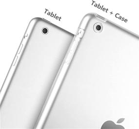 img 2 attached to Optimized for Search: iPad Mini Clear Case, iCoverCase Ultra-Thin Silicone Back Cover Clear Plain Soft TPU Gel Rubber Skin Case Protector Shell for Apple iPad Mini 1/2/3/