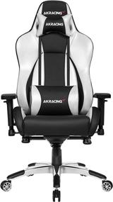 img 4 attached to AKRacing Masters Series Premium Gaming Chair with High Backrest, Recliner, Swivel, Tilt, Rocker, Seat Height Adjustment Mechanisms and 5/10 Warranty