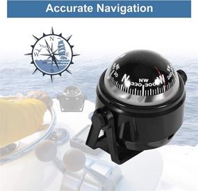 img 3 attached to 🧭 Voyager Marine Electronic Compass - Reliable Navigation Bracket Mount Compass for Accurate Direction Indication, Ideal for Cars, Watercraft, Boats, and Caravans