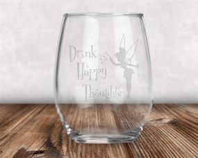 img 2 attached to 🍷 Tinkerbell Stemless Wine Glass - Fairy Princess Gifts - Graduation & Birthday Present with Positive Vibes