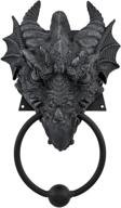 gothic dragon door knocker finish logo