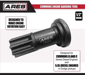 img 3 attached to 🔧 Cummins Engine Barring Tool ARES 15003 - Facilitates Smooth Engine Rotation - Compatible with Cummins B and C Series Diesel Engines, Including Dodge Pickup 5.9-Liter Diesel Engines