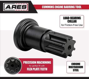 img 2 attached to 🔧 Cummins Engine Barring Tool ARES 15003 - Facilitates Smooth Engine Rotation - Compatible with Cummins B and C Series Diesel Engines, Including Dodge Pickup 5.9-Liter Diesel Engines