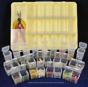 img 1 attached to Bead Buddy Beadcrafters Organizer Beading Supplies Jewelry